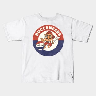 Defunct New Orleans Buccaneers Basketball Team Kids T-Shirt